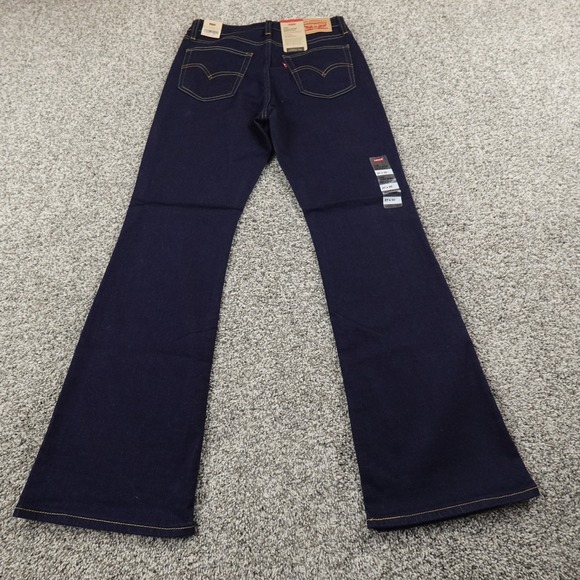 NEW Levis Jeans Womens 27 Blue Denim Pants 725 High Rise Boot Stretch Western - Picture 10 of 15